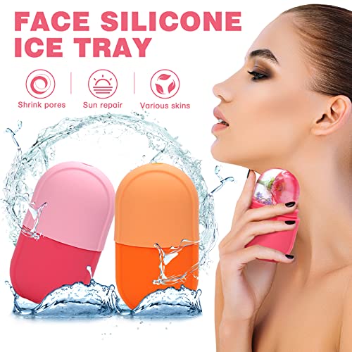 Ice Face Roller Ice Facial Beauty Roller for Face Skin Care Silicone Ice Stic...