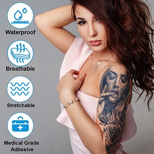 Serfeymi Tattoo Aftercare Bandage Second Skin Bandage Tattoo Cover Up Tape Wa...