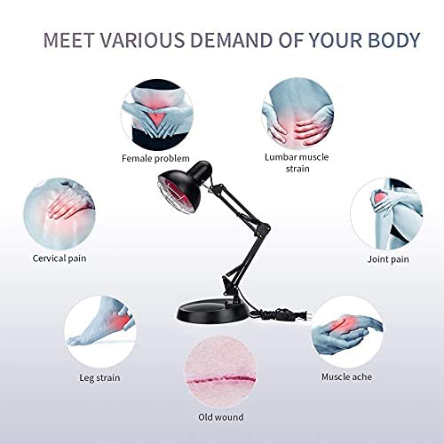 Infrared Lamp,150W Near Infrared Light Red Light Therapy Heat Lamp Bulb for B...