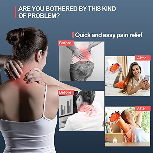 Infrared Light Stand, 275W Red Light Therapy Near Infrared Heat Lamp for Body...
