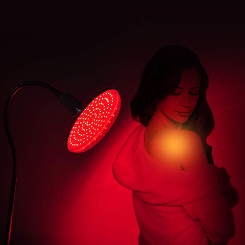 Led Red Light Therapy Lamp, 660nm Red Light Device Set with Stand for Skin