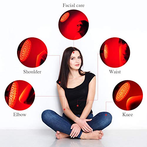 Led Red Light Therapy Lamp, 660nm Red Light Device Set with Stand for Skin