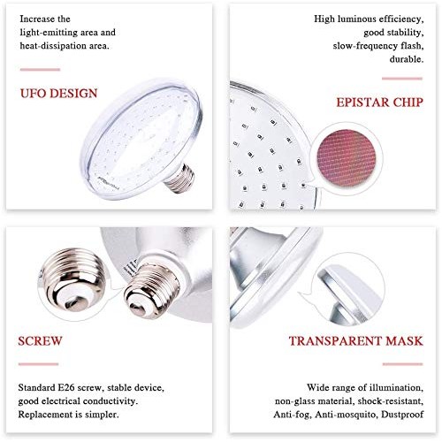 Led Red Light Therapy Lamp, 660nm Red Light Device Set with Stand for Skin