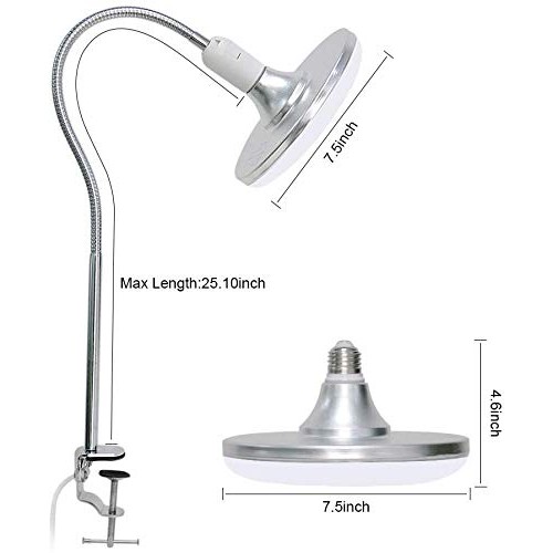 Led Red Light Therapy Lamp, 660nm Red Light Device Set with Stand for Skin