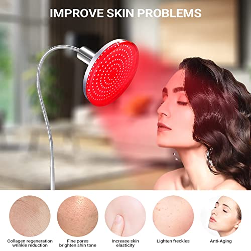 Red Light Therapy Device, Serfory Led Red Light Lamp with Stand, High Power 3...