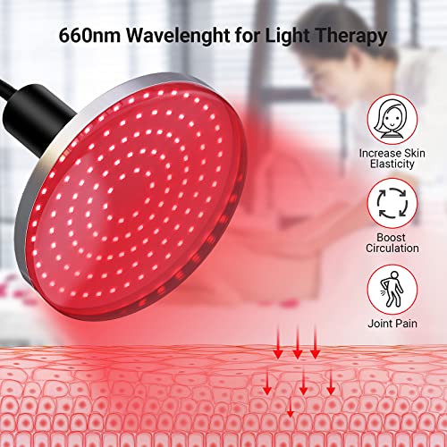 Red Light Therapy Lamp Device for Body Face with Stand Height Adjustable Bulb...