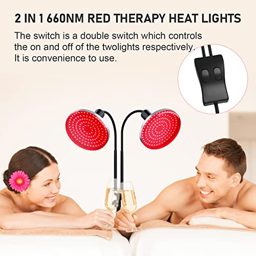 Red Light Therapy Lamp Device for Body Face with Stand Height Adjustable Bulb...