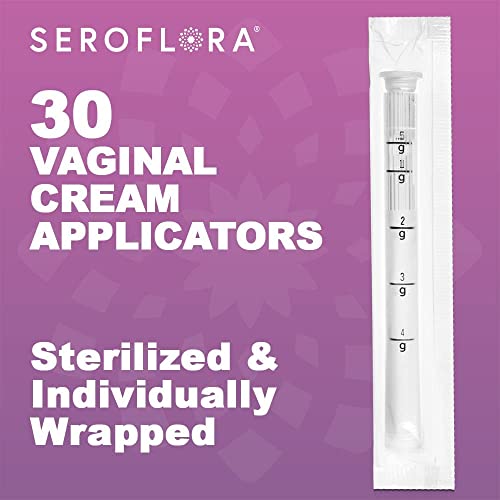 Seroflora Disposable Vaginal Cream Applicators - Fits Premarin, Estrace, Pres...