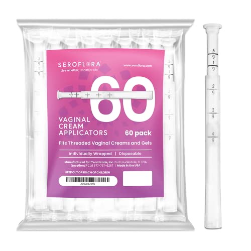 Seroflora Disposable Vaginal Cream Applicators - Fits Preseed, Premarin, Estr...