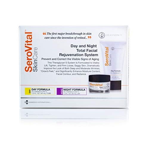 Serovital Day and Night Total Facial Rejuvenation System, Anti Aging Skin Car...