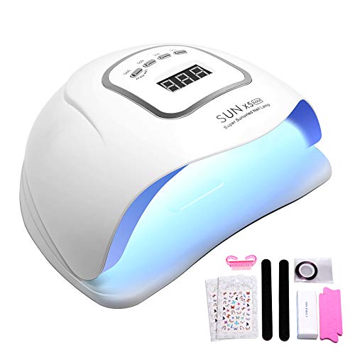 150W UV Led Nail Lamp, UV Led Nail Dryers for Gel and Regular Polish, Base an...