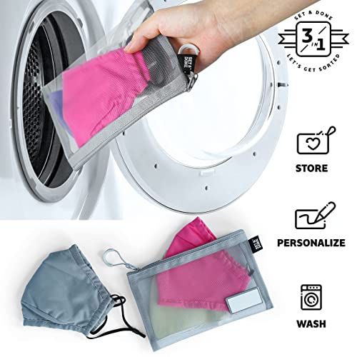 3pcs Mesh Zipper Pouch - Storage for Small Items Makeup Brushes, Accessories,...