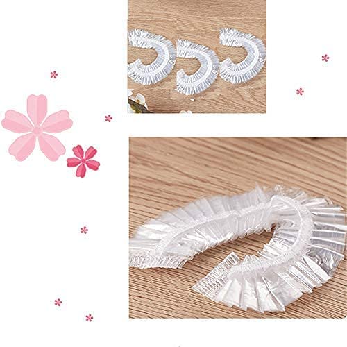 100 Pack Clear Disposable Ear Protectors Ear Covers Waterproof Ear Shower Cap...