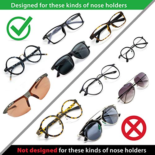 Setex Gecko Grip 1mm Anti Slip Eyeglass Nose Pads, (5 Clear Pair) USA Made, I...