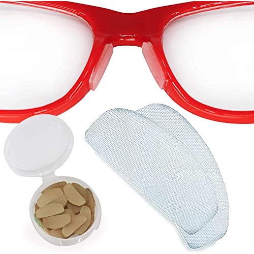 Setex Gecko Grip 1mm Anti Slip Eyeglass Nose Pads, (Bulk Pack 15 Clear Pair) ...