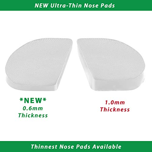 Setex Gecko Grip Ultra-Thin 0.6mm Anti Slip Eyeglass Nose Pads, (5 Clear Pair...