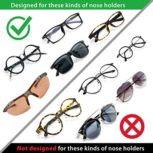 Setex Gecko Grip Ultra-Thin 0.6mm Anti Slip Eyeglass Nose Pads, (5 Clear Pair...