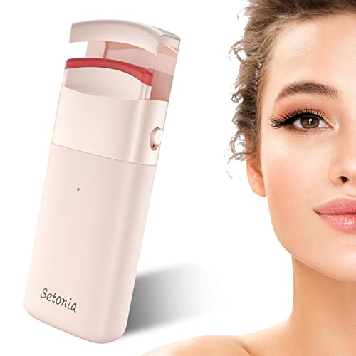 Heated Eyelash Curler,Electric Eyelash Curler with Silicone Pad,Eyelash Curle...