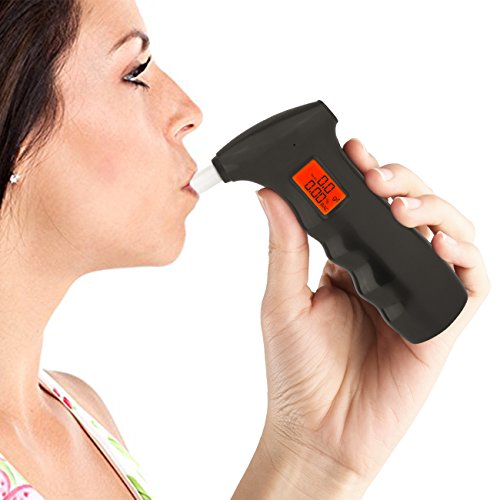 Portable Breathalyzer, Professional Digital Alcohol Testing with LCD Display ...