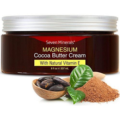 Natural Magnesium Cream for Pain Calm, Leg Cramps, Sleep & Muscle Soreness. W...