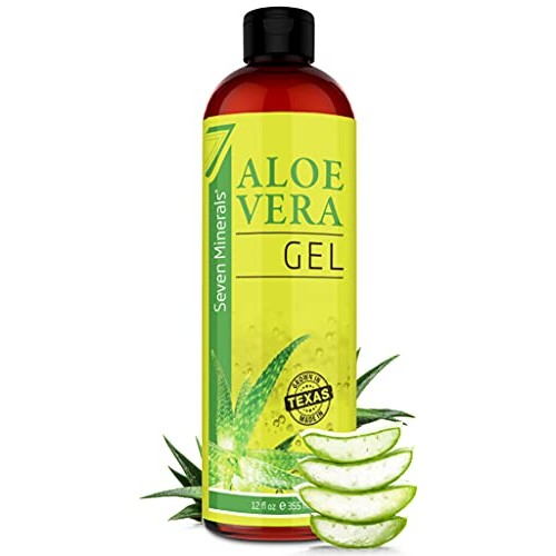 Organic Aloe Vera Gel with 100% Pure Aloe From Freshly Cut Aloe Plant, Not Po...