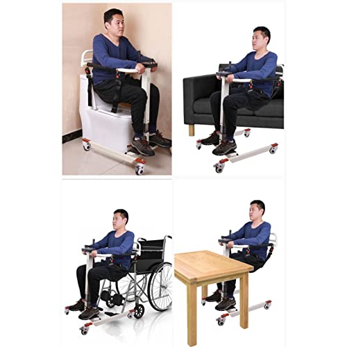 Lift Wheelchair for Home, Steel Transport Wheelchair, Bedside Commode Transpo...