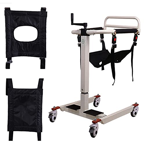 Lift Wheelchair for Home, Steel Transport Wheelchair, Bedside Commode Transpo...