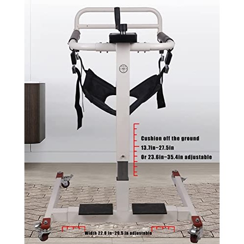 Steel Transport Wheelchair, Portable Patient Lift, Multifunctional Elderly Di...