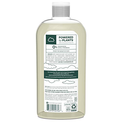 Seventh Generation Hand Soap Refill, Free & Clear Unscented, 24 oz, 3 Count (...
