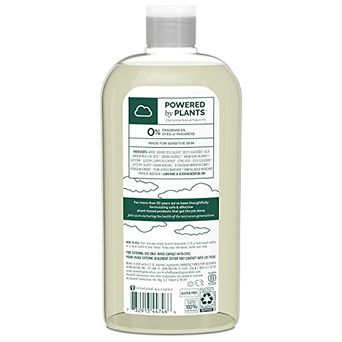 Seventh Generation Hand Soap Refill, Free & Clear Unscented, 24 oz, 3 Count (...