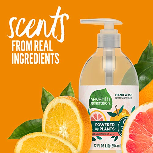 Seventh Generation Hand Wash, Mandarin Orange & Grapefruit Scent, 12oz
