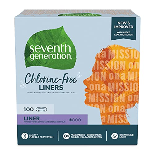 Seventh Generation Pantiliners Pads Absorbent pads Light Absorbency Chlorine ...
