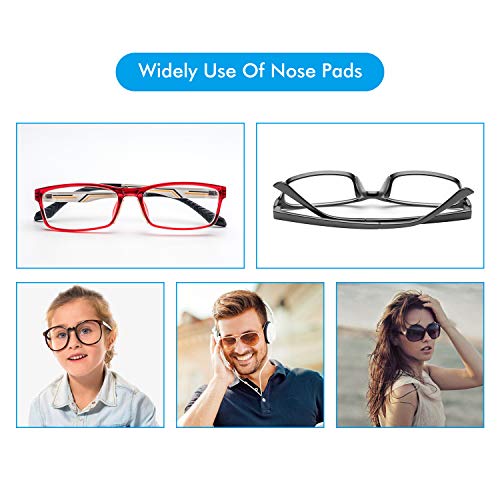 Silicone Adhesive Eyeglass Nose Pads - 20 Pairs Nose Pads for Eyeglasses