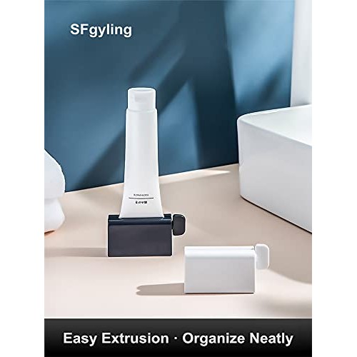 SFgyling 2PCS Toothpaste Tube Squeezers, Eco-Friendly Toothpaste Holder Dispe...