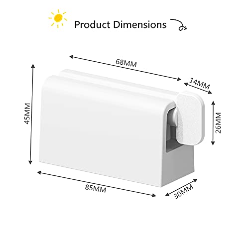 SFgyling 2PCS Toothpaste Tube Squeezers, Eco-Friendly Toothpaste Holder Dispe...