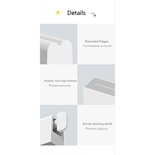 SFgyling 2PCS Toothpaste Tube Squeezers, Eco-Friendly Toothpaste Holder Dispe...