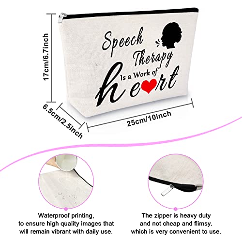 Speech Therapist Appreciation Gifts Makeup Bag Thank You Gift for Women Birth...