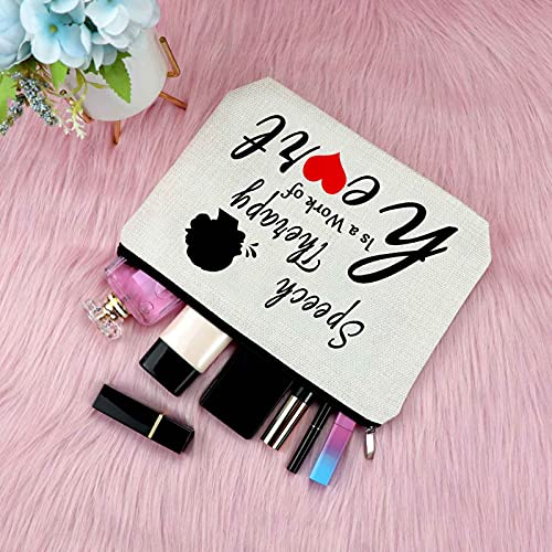Speech Therapist Appreciation Gifts Makeup Bag Thank You Gift for Women Birth...