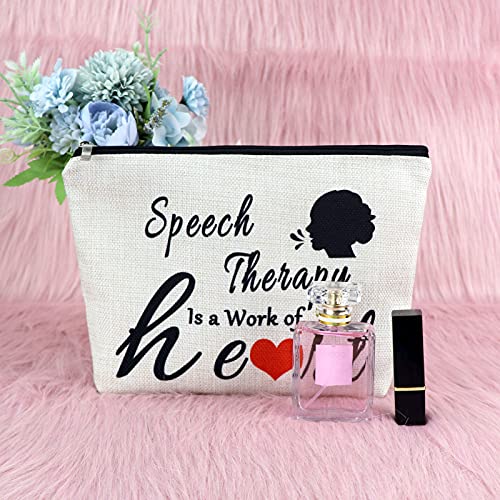 Speech Therapist Appreciation Gifts Makeup Bag Thank You Gift for Women Birth...