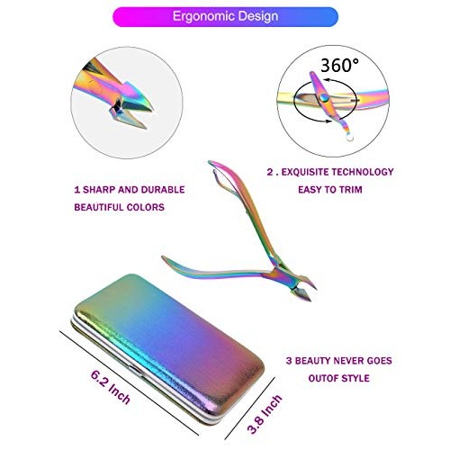 2020 New Rainbow Manicure Kits 18 Pcs Nail Clippers for Women Gift SFYDOM Wom...