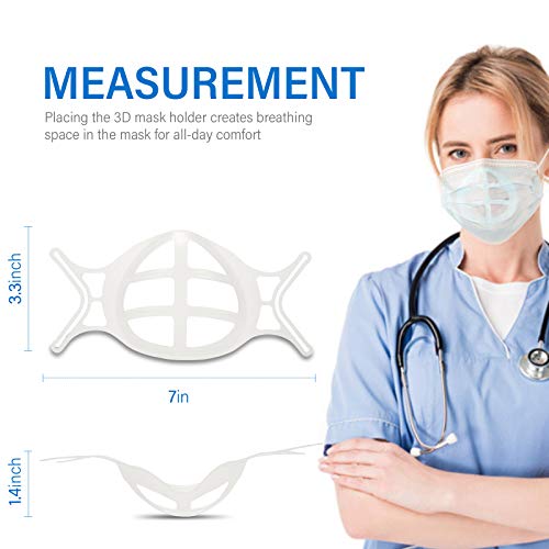 10 Pack Upgrade 3D Inner Support Bracket for Face Mask Cool Lipstick Protecto...