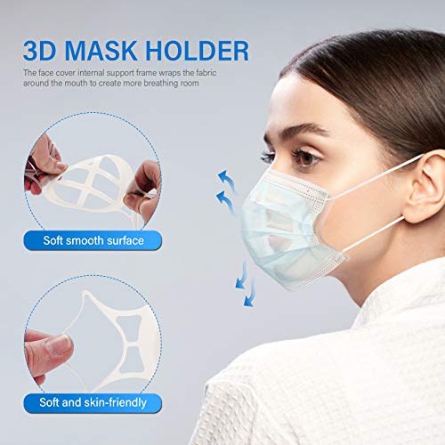 10 Pack Upgrade 3D Inner Support Bracket for Face Mask Cool Lipstick Protecto...
