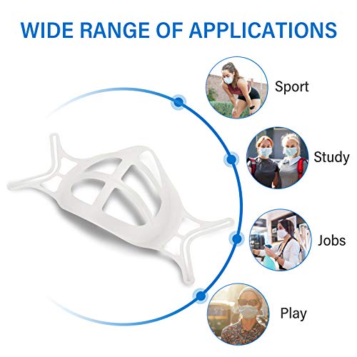 10 Pack Upgrade 3D Inner Support Bracket for Face Mask Cool Lipstick Protecto...