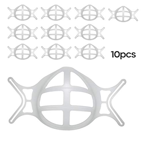 10 Pack Upgrade 3D Inner Support Bracket for Face Mask Cool Lipstick Protecto...