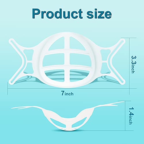 10 Pieces Mask Bracket Face Mask Bracket 3D Internal Support Frame Lipstick P...