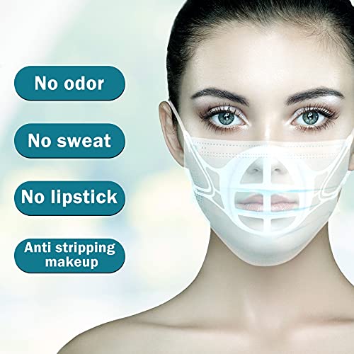 10 Pieces Mask Bracket Face Mask Bracket 3D Internal Support Frame Lipstick P...