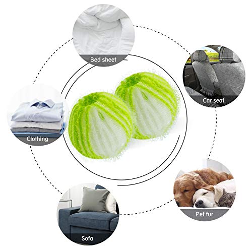 Pet Hair Remover for Laundry, 12Pcs Reusable Lint Remover Balls for Laundry
