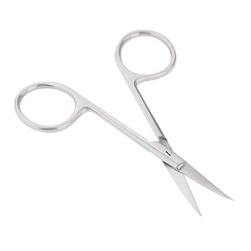 shamjina Cuticle Scissors Stainless Steel Curved Portable Safety Use Multi-Pu...