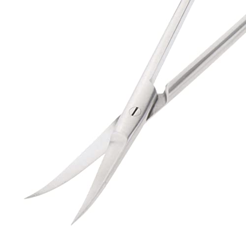 shamjina Cuticle Scissors Stainless Steel Curved Portable Safety Use Multi-Pu...