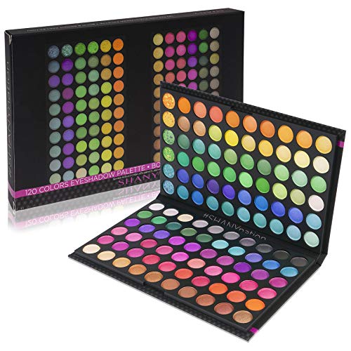 SHANY 120 Colors Eye shadow Palette, Bold and Bright Collection, Vivid Colors